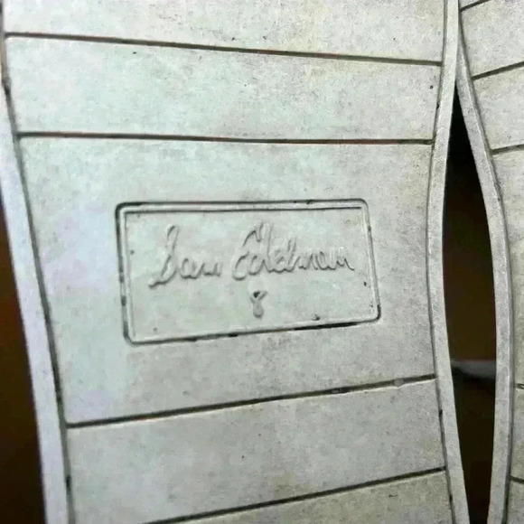 Sam Edelman Ethyl Sneakers, White Leather, Lace-up Tennis Shoes, Women's Size 8 - Picture 10 of 13